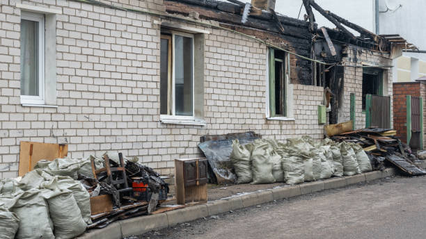 Professional Emergency Fire Cleanup technician working in Glendora, NJ